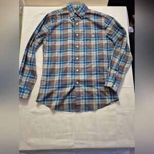 Orvis Multicolor Plaid Button Down Shirt Medium